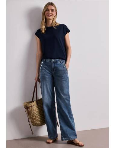 VAQUERO WIDE LEG CON BOTONES