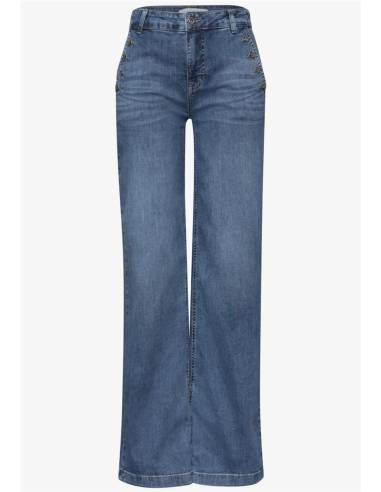 VAQUERO WIDE LEG CON BOTONES
