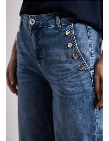 VAQUERO WIDE LEG CON BOTONES