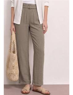 PANTALON FLUIDO CON CINTURON
