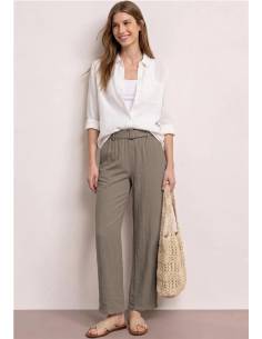 PANTALON FLUIDO CON CINTURON 2