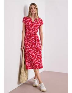 vestido midi estampado