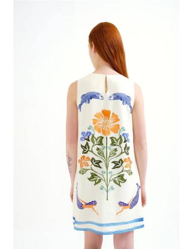 VESTIDO CORTO ESTAMP PALM