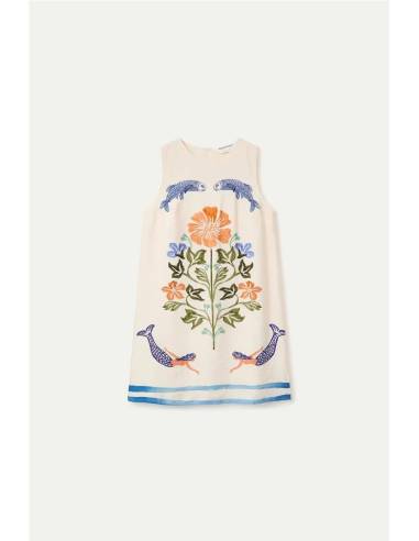 VESTIDO CORTO ESTAMP PALM