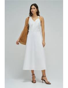 VESTIDO TIRANTES APLIQUE