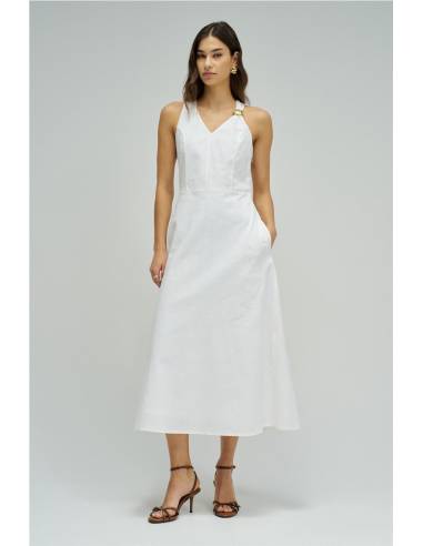 VESTIDO TIRANTES APLIQUE