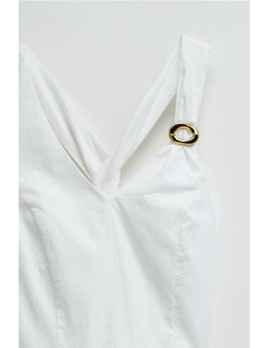 VESTIDO TIRANTES APLIQUE