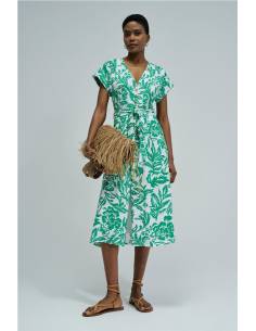 VESTIDO MIDI FLORES