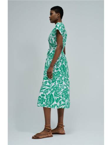VESTIDO MIDI FLORES
