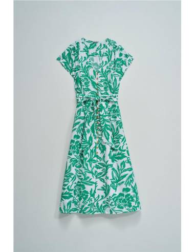 VESTIDO MIDI FLORES