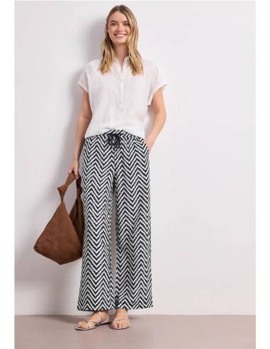 pantalon ancho estampado