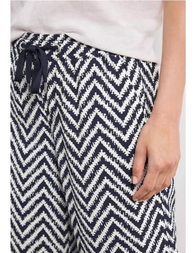 pantalon ancho estampado