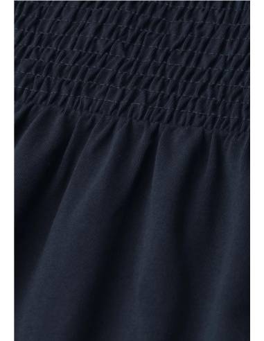 vestido midi volantes