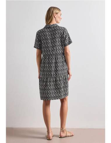 vestido camisero estampado