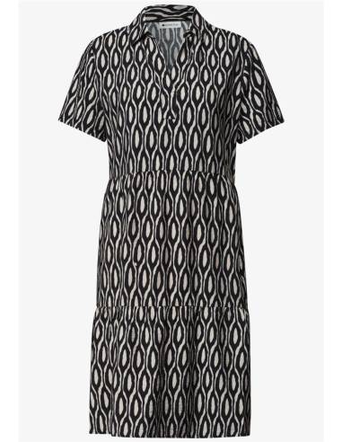 vestido camisero estampado