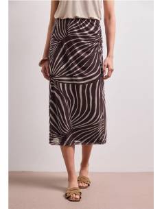 falda midi drapeada 2