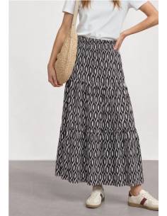 maxi falda volante