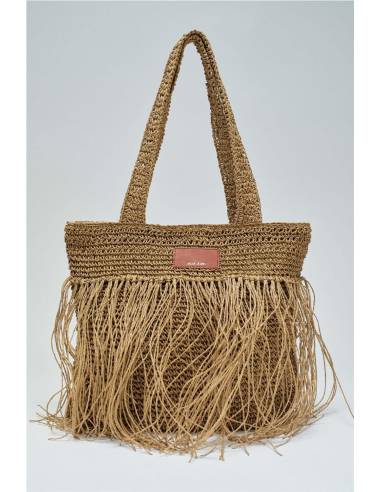 BOLSO FLECOS RAFIA