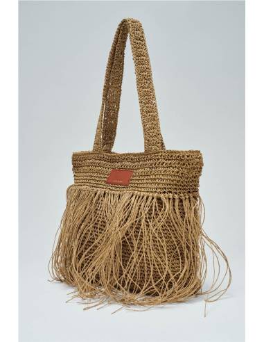BOLSO FLECOS RAFIA