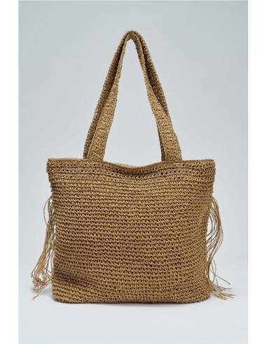BOLSO FLECOS RAFIA