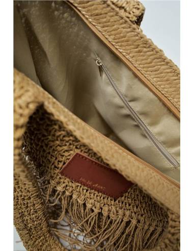 BOLSO FLECOS RAFIA
