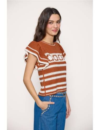 top punto crochet