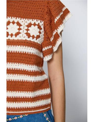 top punto crochet