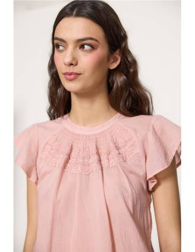 blusa pechera bordada