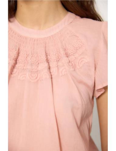blusa pechera bordada