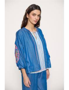 CHAQUETA DENIM BORDADA 2