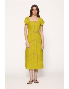 VESTIDO MIDI BORDADOS