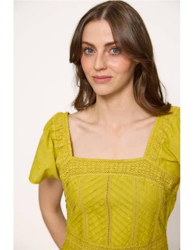 VESTIDO MIDI BORDADOS