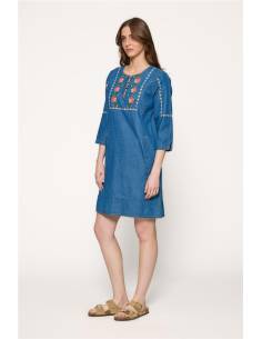 vestido denim bordados 2