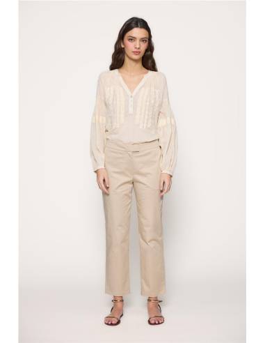 pantalon culotte pinzas