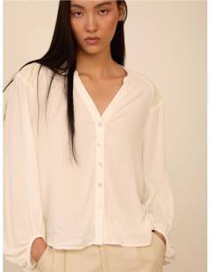 BLUSA SMOCK CONTRASTE