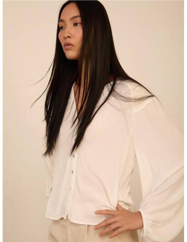 BLUSA SMOCK CONTRASTE