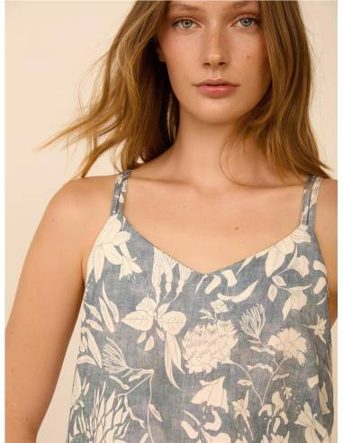 TOP ESTAMPADO NUDO ESPALDA