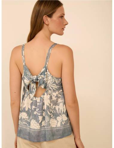 TOP ESTAMPADO NUDO ESPALDA