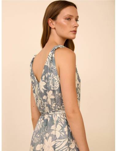 VESTIDO TIRANTES MIDI ESTAMP