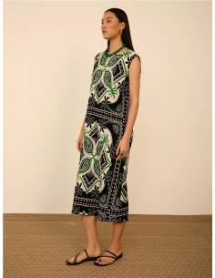 VESTIDO PLISADO ESTAMPADO 2