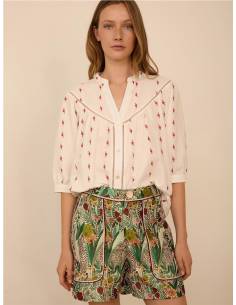 BLUSA JACQUARD FLORES