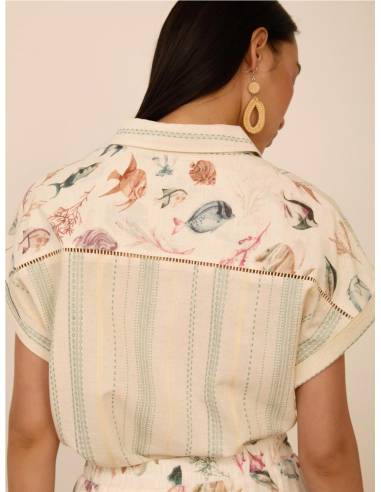 CAMISA M/C RAYAS