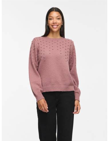 VITULI O-NECK L/S DOT KNIT