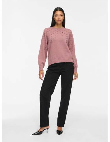 VITULI O-NECK L/S DOT KNIT