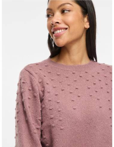 VITULI O-NECK L/S DOT KNIT