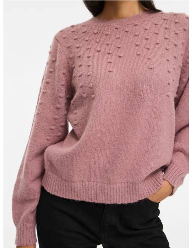 VITULI O-NECK L/S DOT KNIT