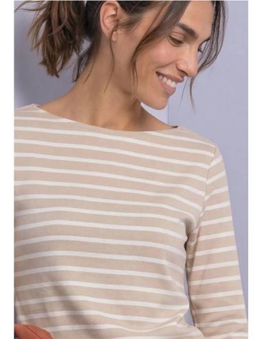 camiseta rayas manga 3/4