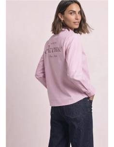 camisa oxford print espalda