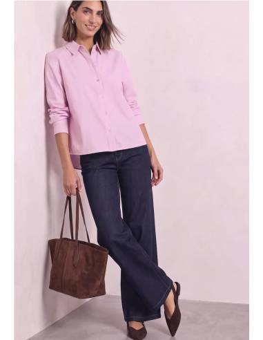 camisa oxford print espalda