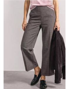 pantalon culotte cuadros